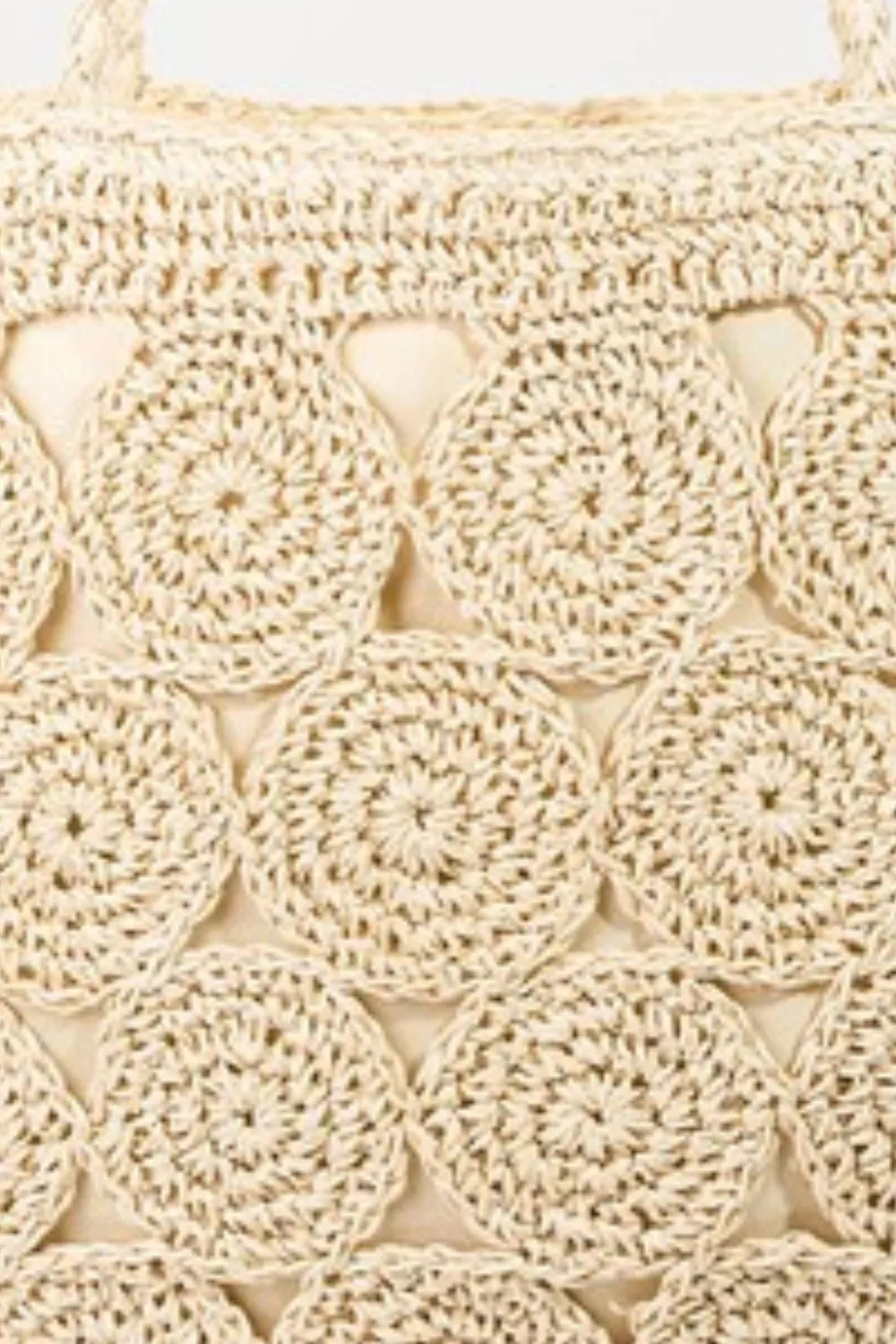 Fame Square Braided Pattern Tote Bag - Tigbul's Variety Fashion Shop