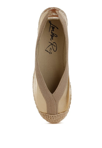 Zayal Metallic Detachable Lace Espadrilles - Tigbul's Variety Fashion Shop
