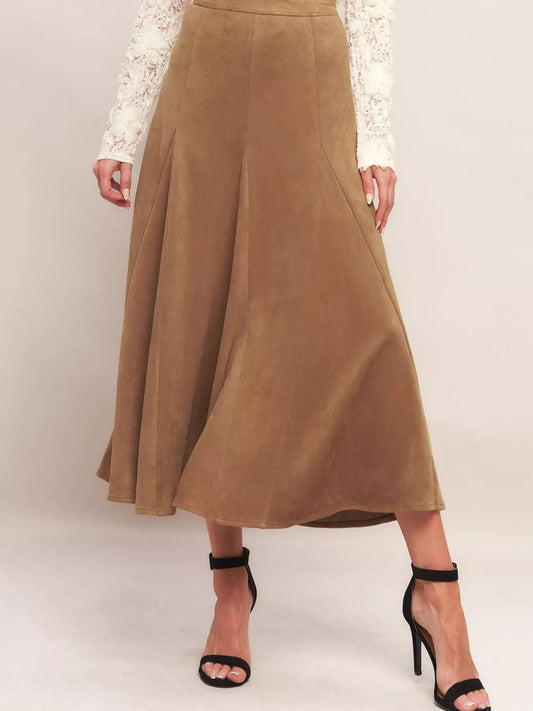 Flowy A-Line Midi Skirt - Tigbul's Variety Fashion Shop