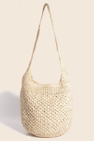 Pastel Yellow Intricate Braided Hobo Shoulder Bag - Tigbul's Variety Fashion Shop