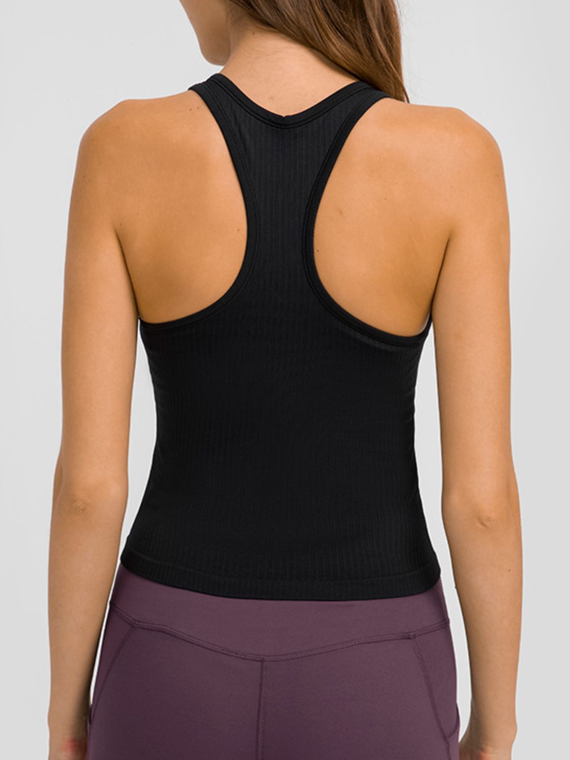 Round Neck Racerback Active Tank - Tigbul's Variety Fashion Shop