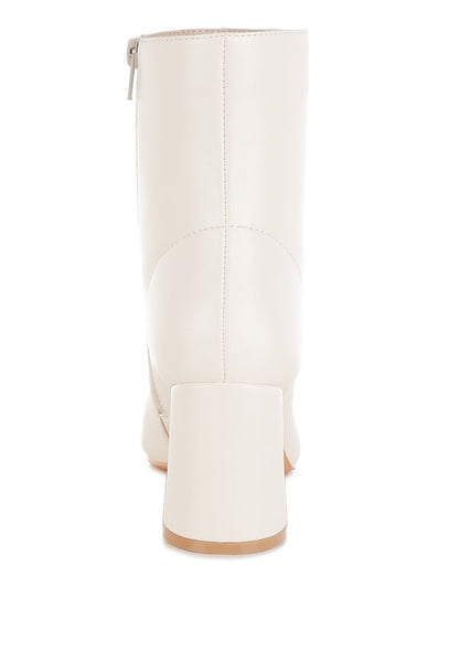 Bruna Square Toe Ankle Boots - Tigbul's Variety Fashion Shop