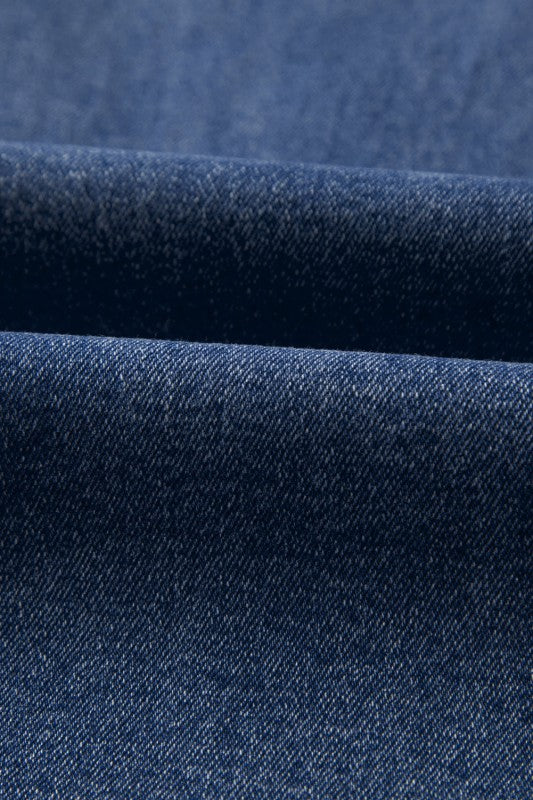 Denim Raw Hem Straight Leg Jeans - Tigbul's Variety Fashion Shop