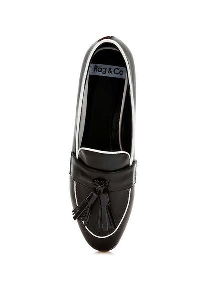 Mythos Dual Tone Tassel Loafers - Tigbul's Variety Fashion Shop