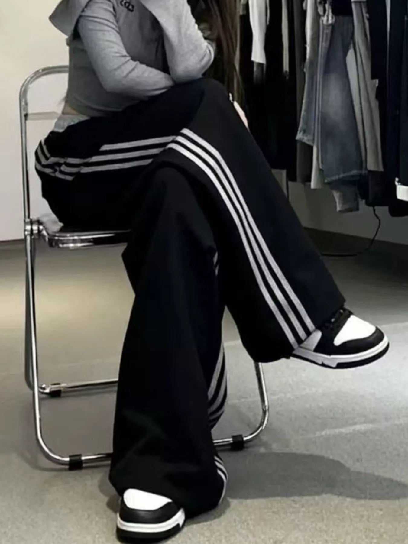 Casual Loose Fit Striped Pants - Tigbul's Variety Fashion Shop