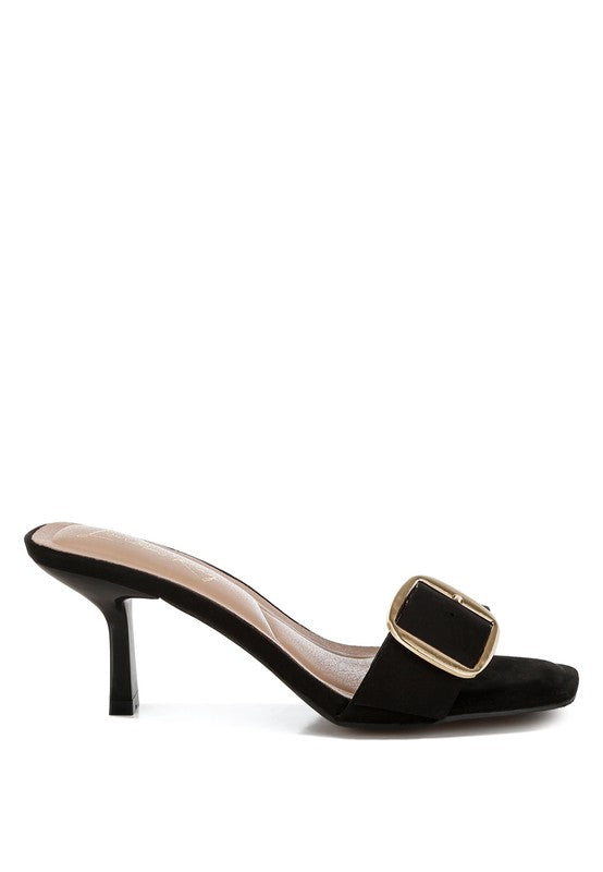 Acacia Buckle Strap Slip On Sandals - Tigbul's Variety Fashion Shop