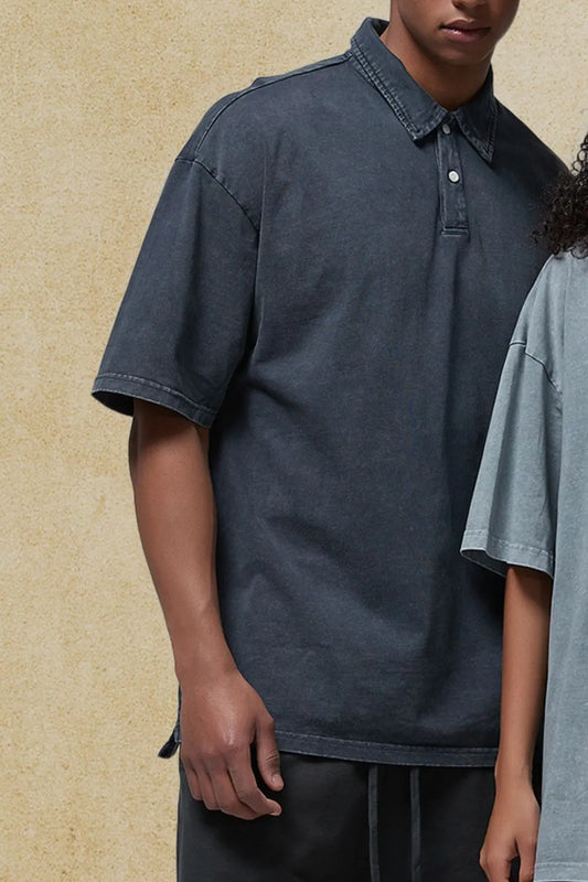 Men's Collared Neck Half Sleeve Polo - Tigbul's Variety Fashion Shop