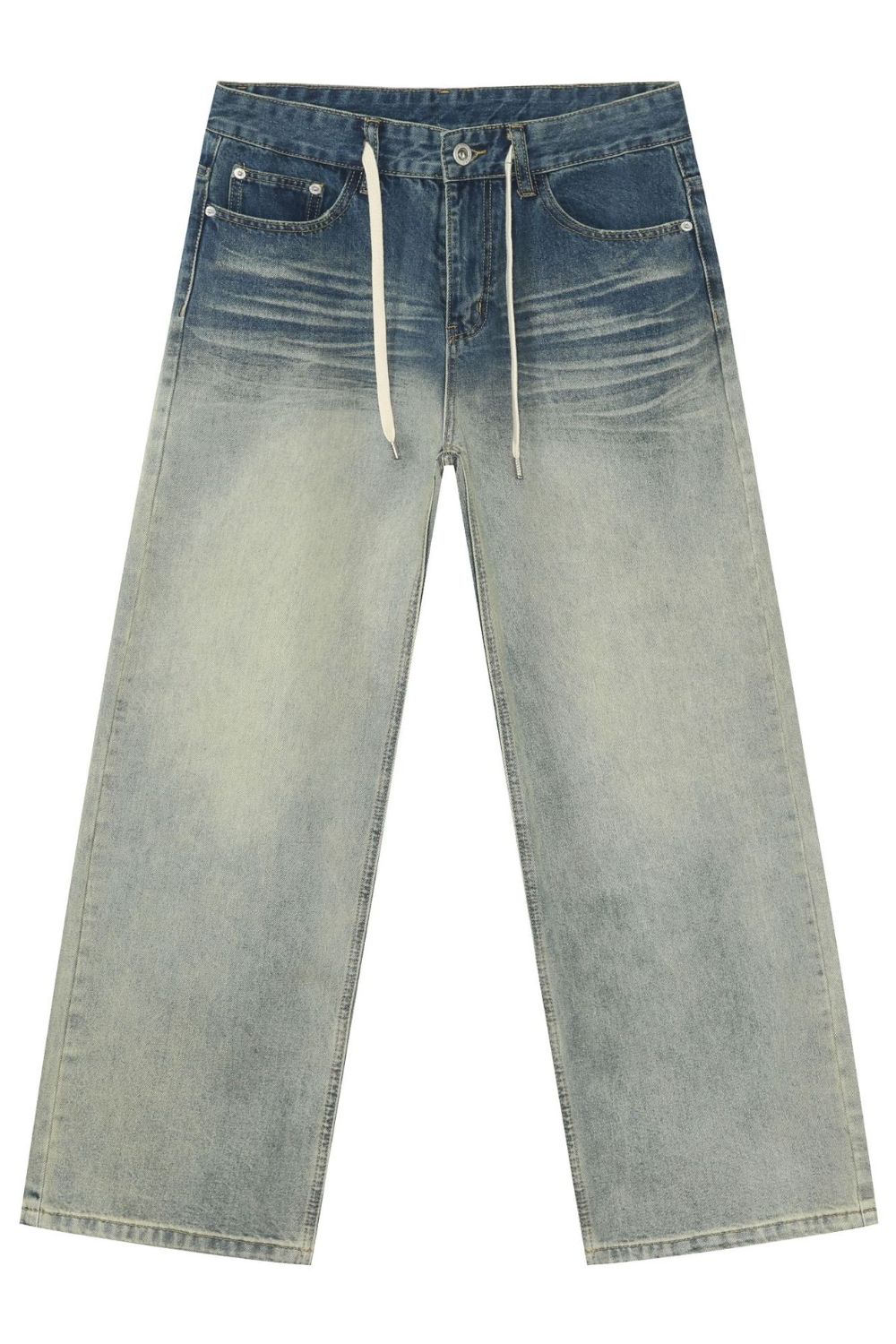 Men's Loose Fit Jeans with Pockets - Tigbul's Variety Fashion Shop