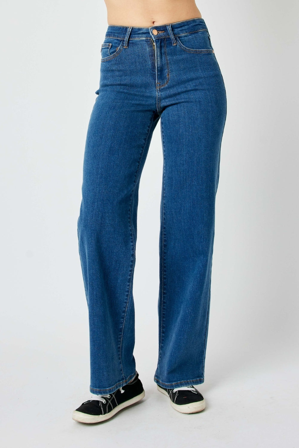 Judy Blue Full Size High Rise Straight Jeans - Tigbul's Variety Fashion Shop