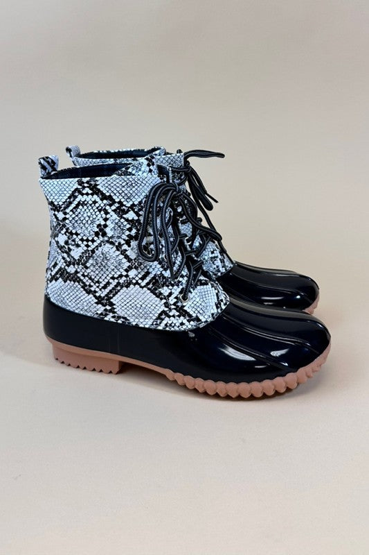 Women's Animal Print Rain, Snow, Mud, Boots - Tigbul's Variety Fashion Shop