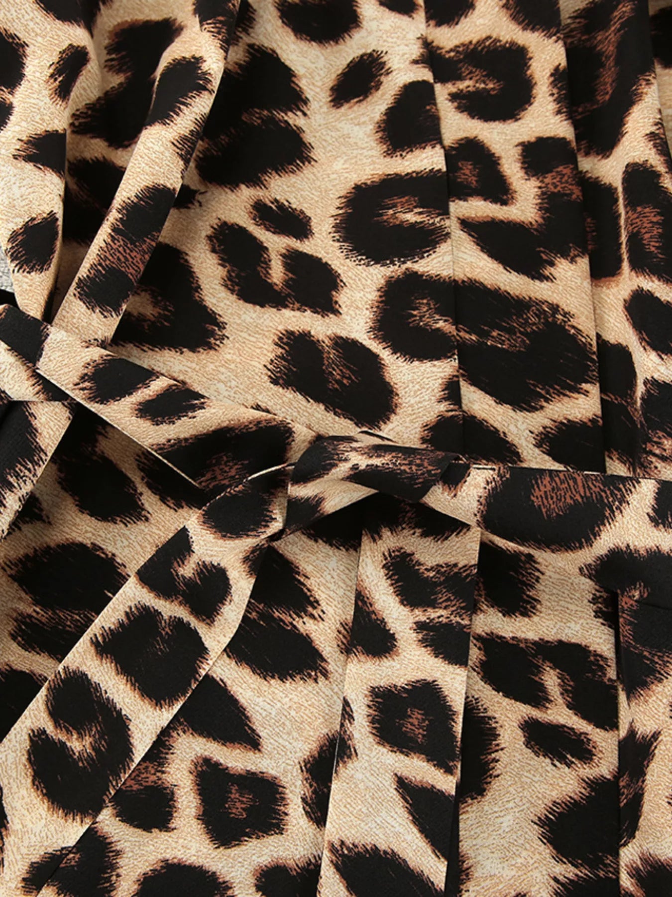 Leopard Cami & Cardigan and Shorts Three-Piece Lounge Set | Tigbuls