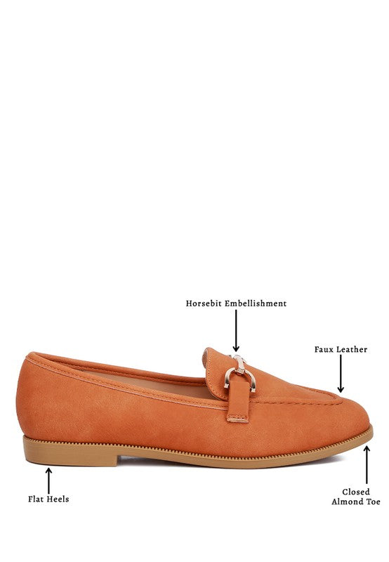 Jagger Horsebit Detail Flat Loafers - Tigbul's Variety Fashion Shop