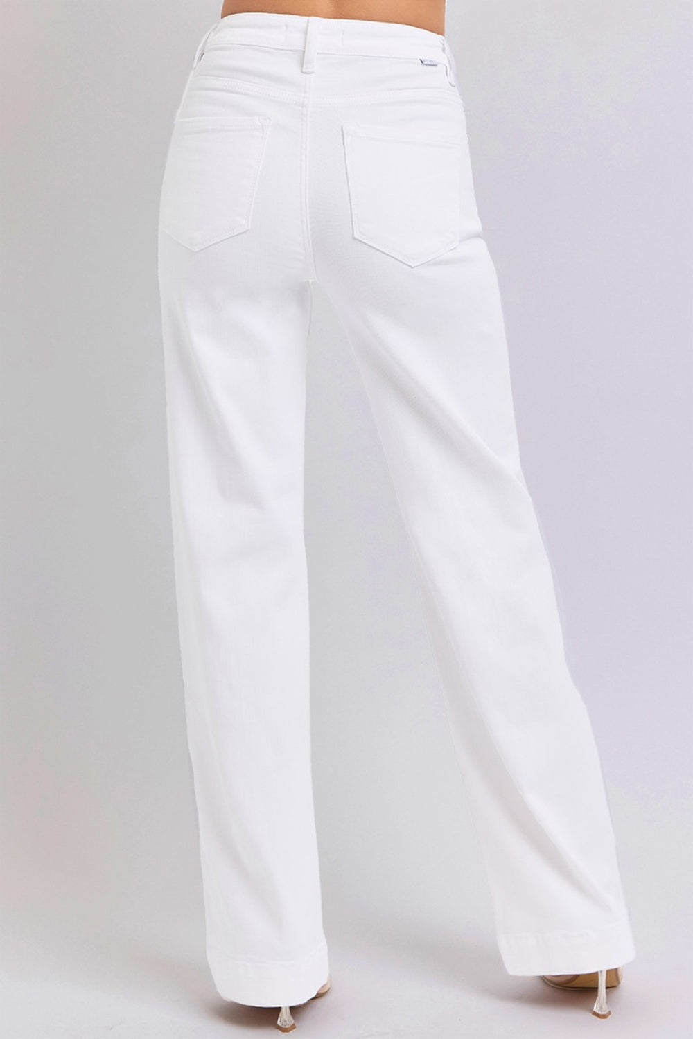 RISEN White Size 7 High Waist Straight Jeans | Tigbuls