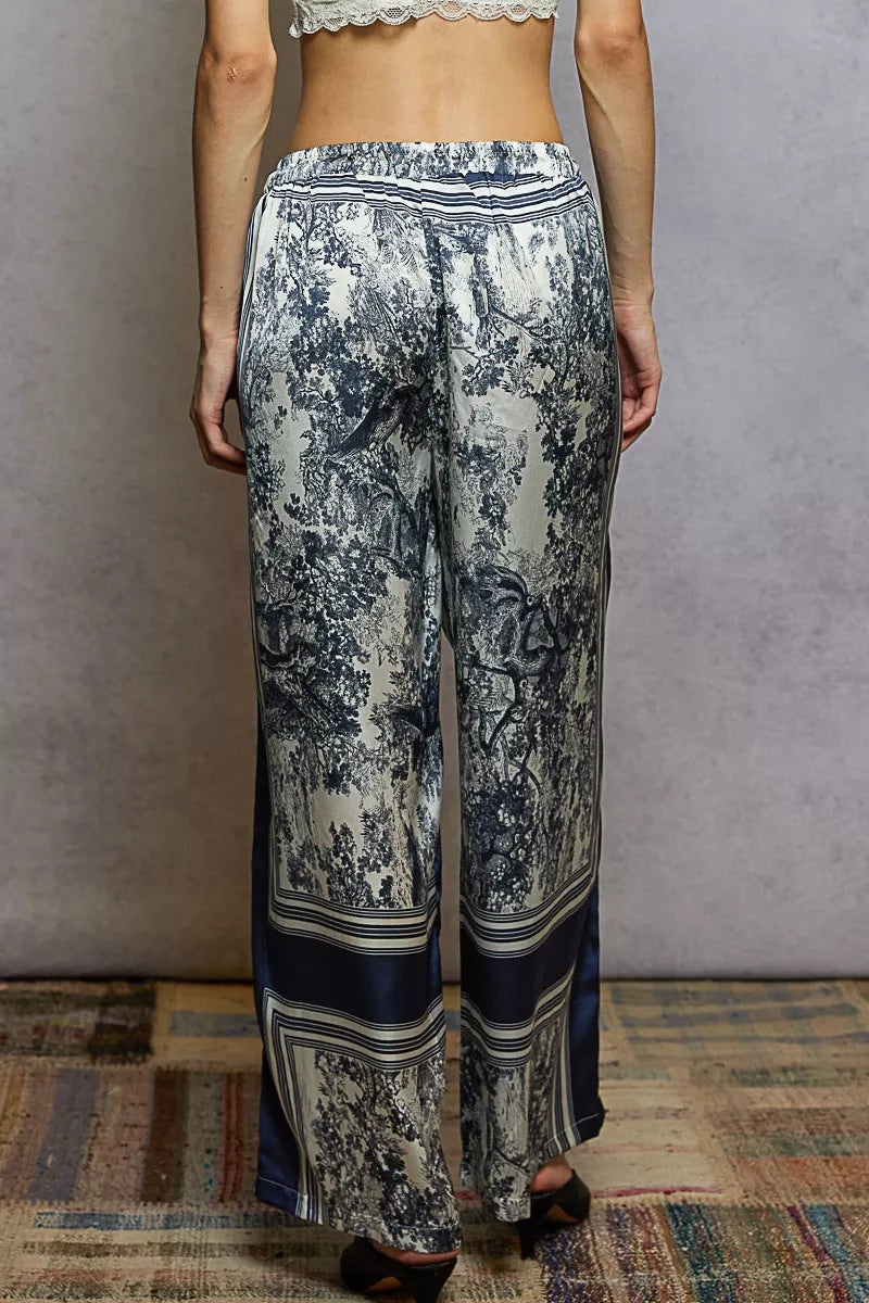 POL Floral Printed Woven Wide Leg Drawstring Pants - Tigbul's Variety Fashion Shop