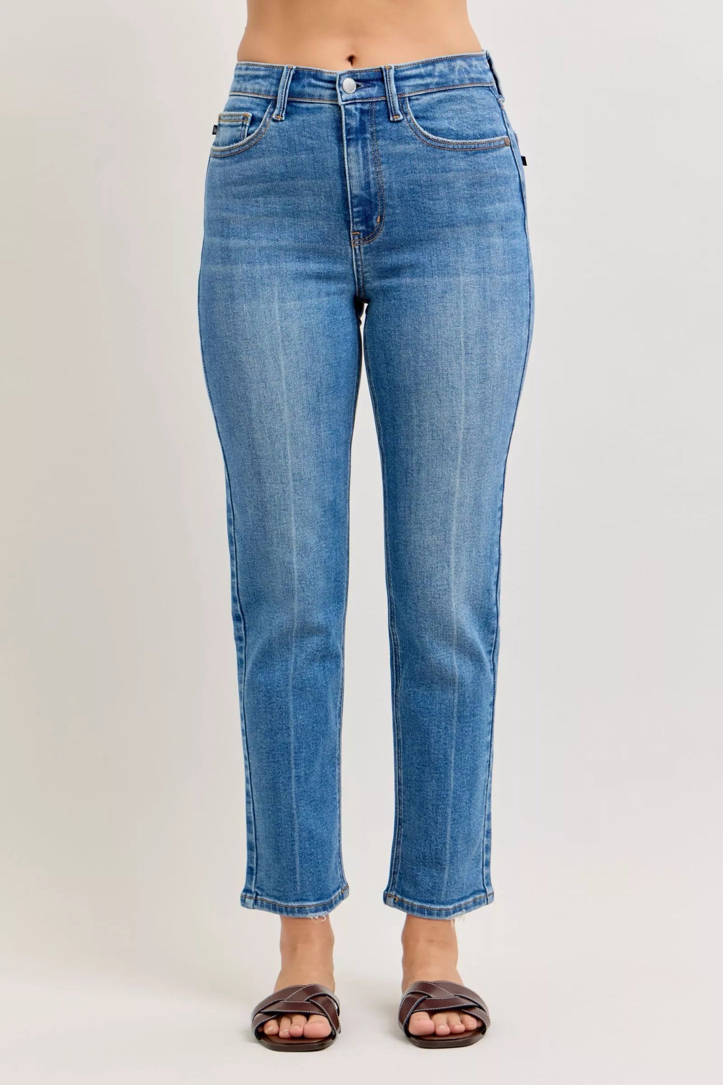 Judy Blue High-Waisted Straight-Leg  Jeans - Tigbul's Variety Fashion Shop