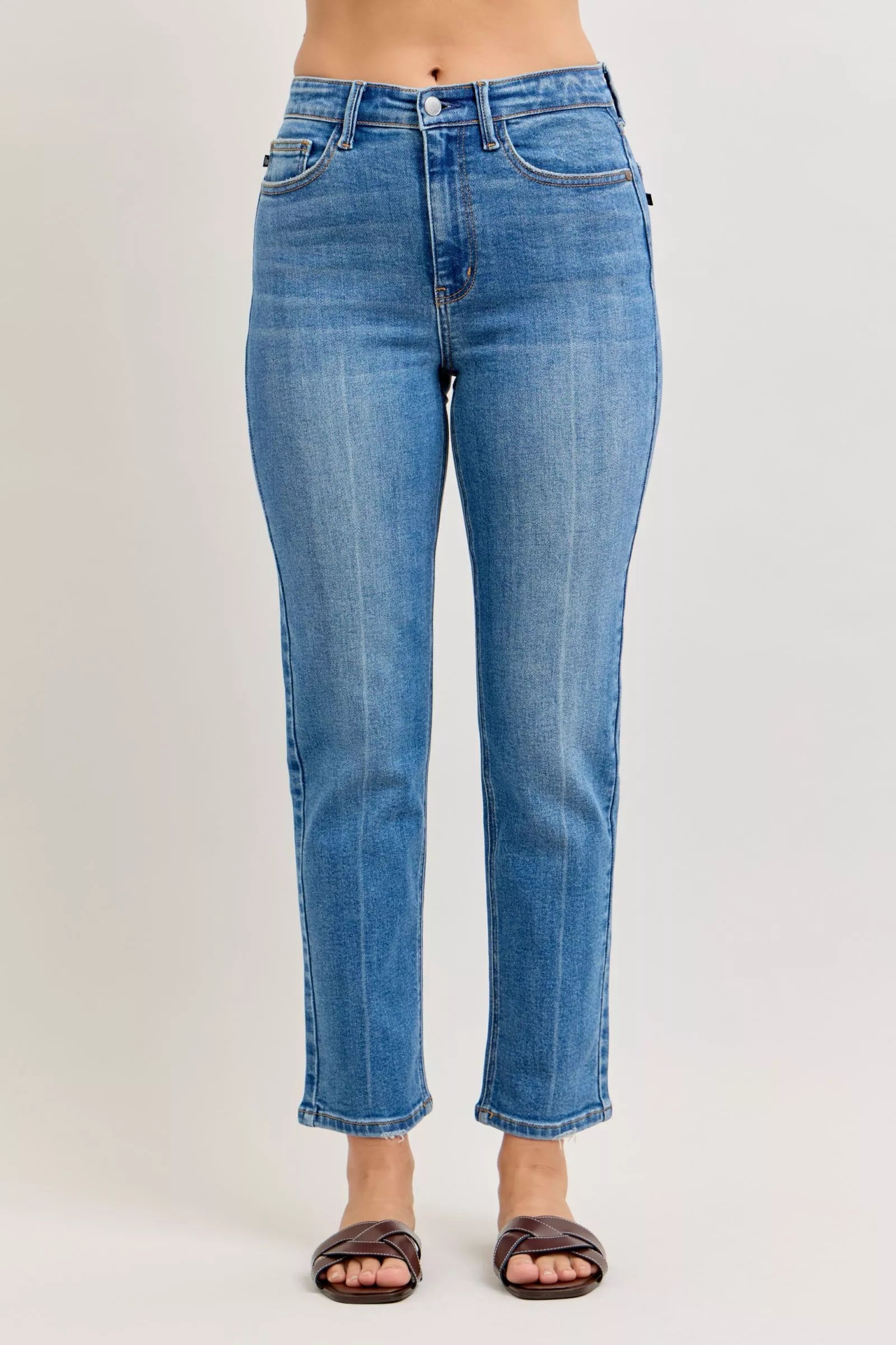 Judy Blue High-Waisted Straight-Leg  Jeans - Tigbul's Variety Fashion Shop