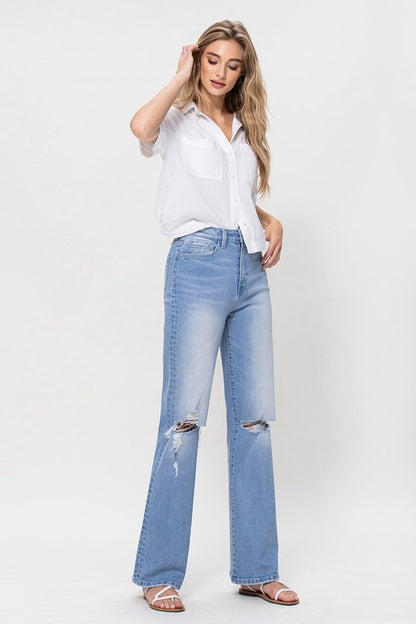 High Rise Vintage Flare Jeans - Tigbuls Variety Fashion