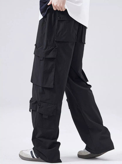 Men's Full Size Wide Leg Cargo Pants Plus Size - Tigbul's Variety Fashion Shop