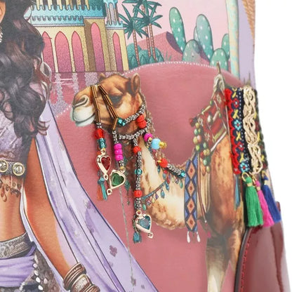 Nicole Lee USA Queen Cleopatra Dome Handbag - Tigbul's Variety Fashion Shop