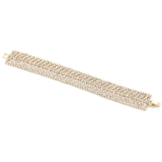 Luxury mesh rhinestone bracelet - Tigbuls Variety Fashion