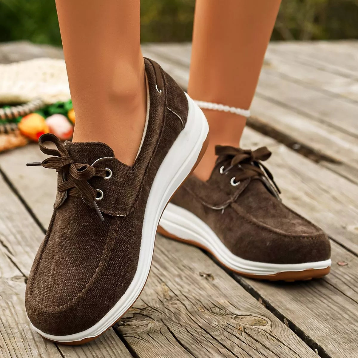 Women's Round Toe Canvas Shoes - Tigbul's Variety Fashion Shop