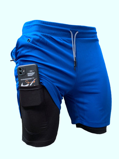 Men's Plus Size Drawstring Active Shorts with Pockets - Tigbul's Variety Fashion Shop