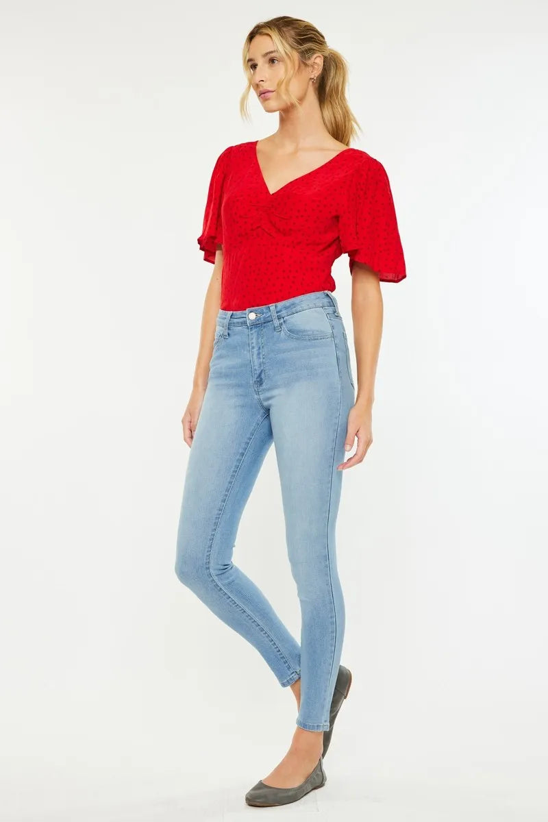 Kancan High Rise Light Super Skinny Jeans - Tigbul's Variety Fashion Shop