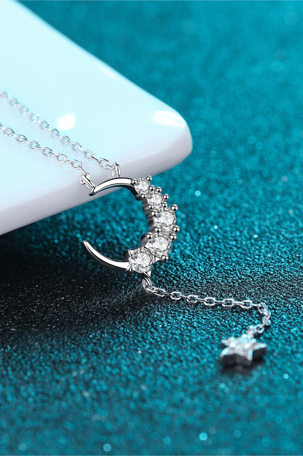 Star & Moon Moissanite Necklace - Tigbul's Variety Fashion Shop