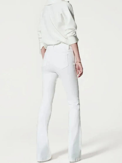 Full Size High-Waisted Flare Jeans Plus Size - Tigbul's Variety Fashion Shop