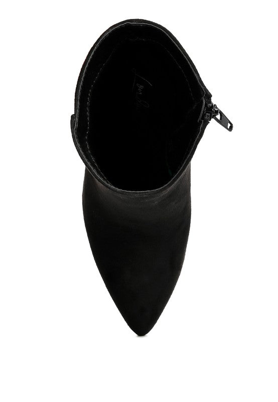 Clubdate Block Heeled Ankle Boots - Tigbul's Variety Fashion Shop