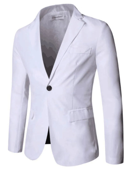 Men's Full Size Slim Fit One Button Top and Pants Two-Piece Blazer Set Plus Size - Tigbul's Variety Fashion Shop