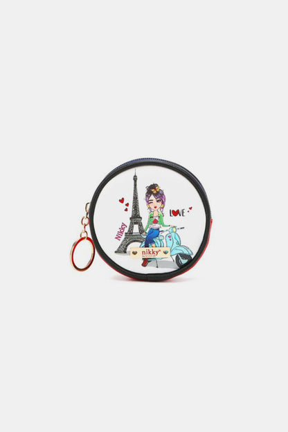 Nicole Lee USA Keychain Round Coin Purse - Tigbul's Variety Fashion Shop