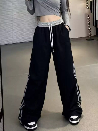 Casual Loose Fit Striped Pants - Tigbul's Variety Fashion Shop