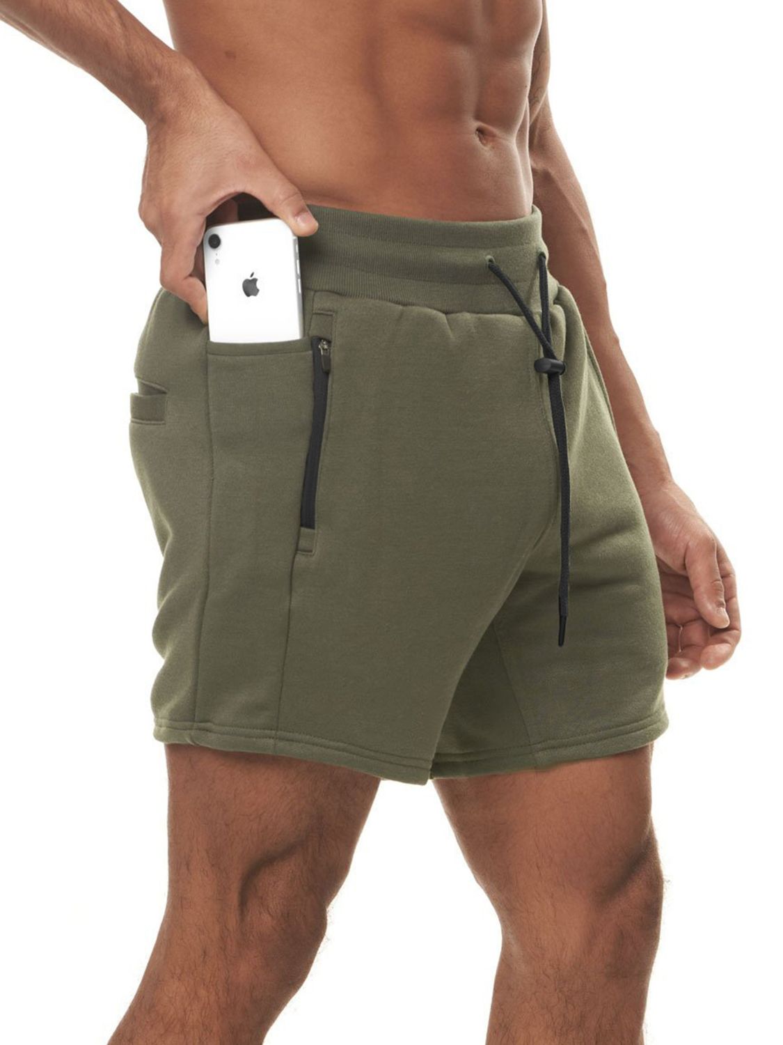 Men's Plus Size Drawstring High Waist Active Shorts - Tigbul's Variety Fashion Shop