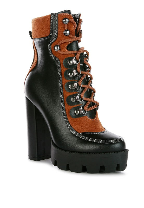 YETI HIGH HEEL LACE-UP BIKER BOOT - Tigbuls Variety Fashion