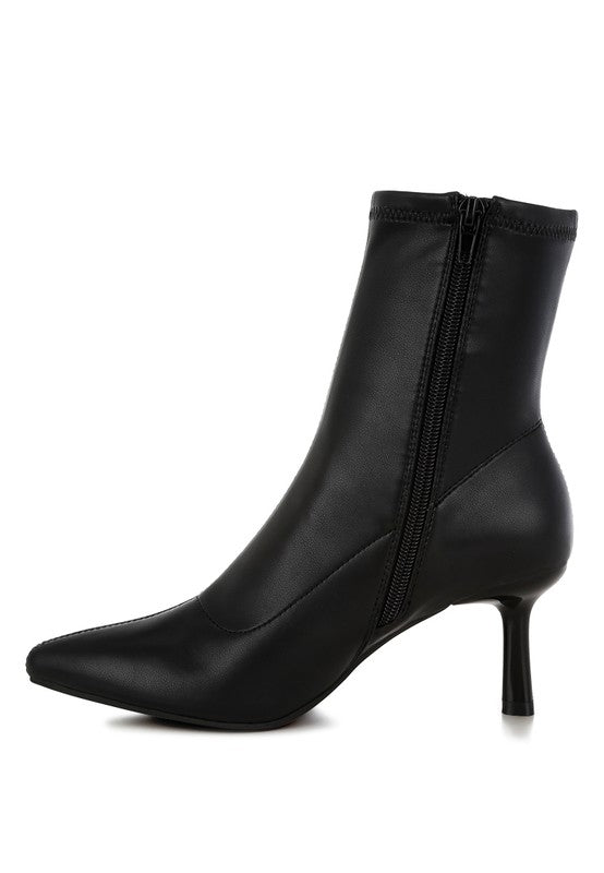 Pumila Stiletto Heel Sock Boots - Tigbul's Variety Fashion Shop