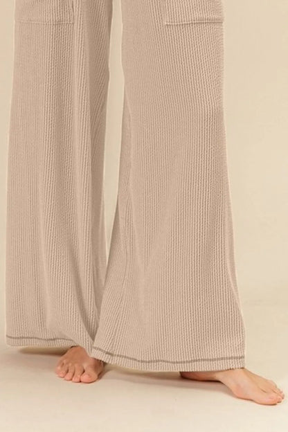 2tone Cord Rib Waist Band Side Pocket Pants - Tigbul's Variety Fashion Shop