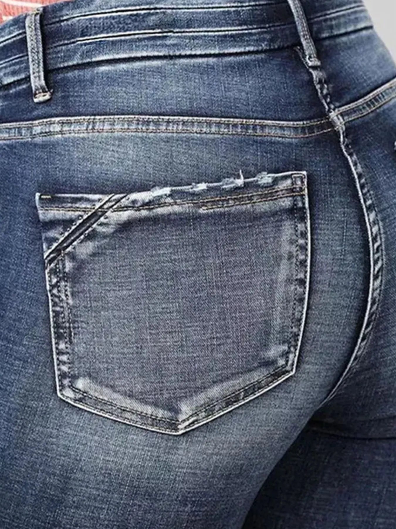 High-Rise Flare Gradient Wash Jeans - Tigbul's Variety Fashion Shop