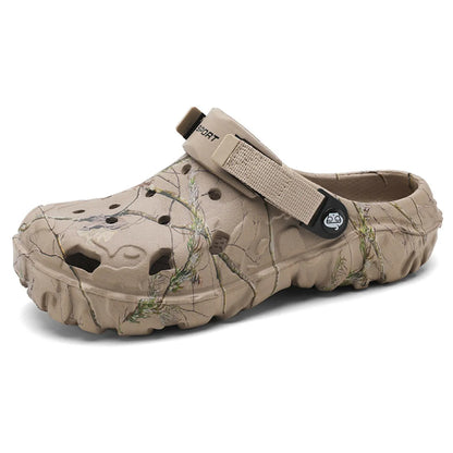 Men's Printed Round Toe Sandals - Tigbul's Variety Fashion Shop