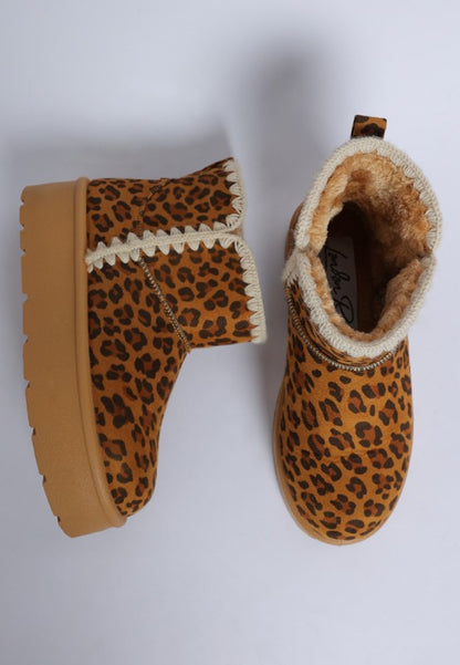 Rochas Leopard Print Snow Boots - Tigbul's Variety Fashion Shop