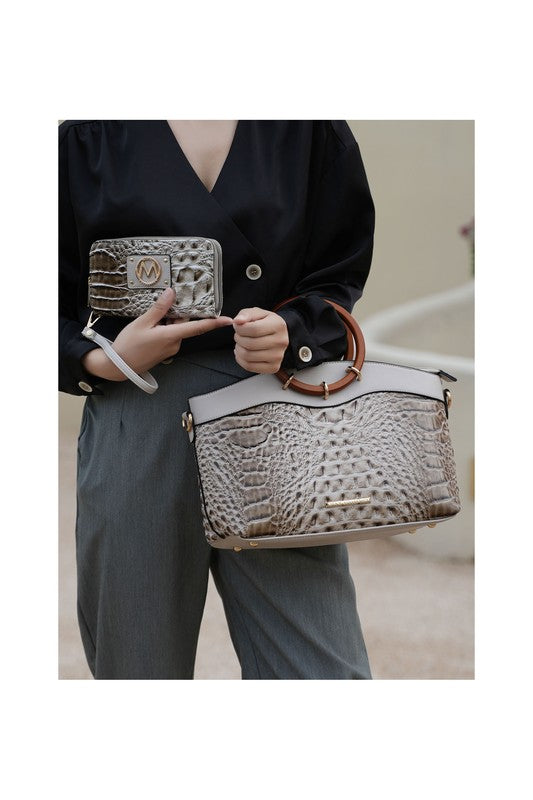 MKF Phoebe Tote with Wristlet Wallet Bag by Mia K - Tigbul's Variety Fashion Shop