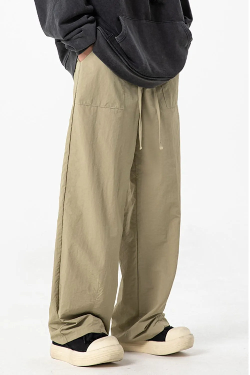 Men's Full Size Drawstring Pants with Pockets - Tigbul's Variety Fashion Shop