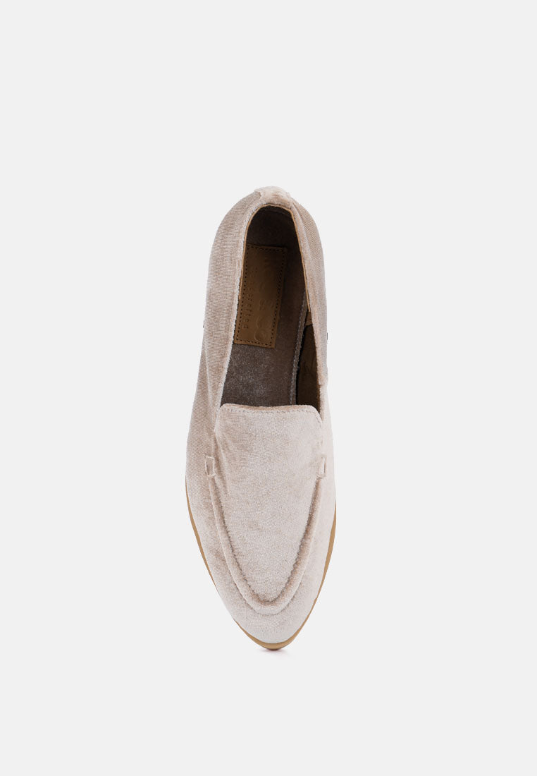 Luxe-Lap Velvet Handcrafted Loafers - Tigbul's Variety Fashion Shop