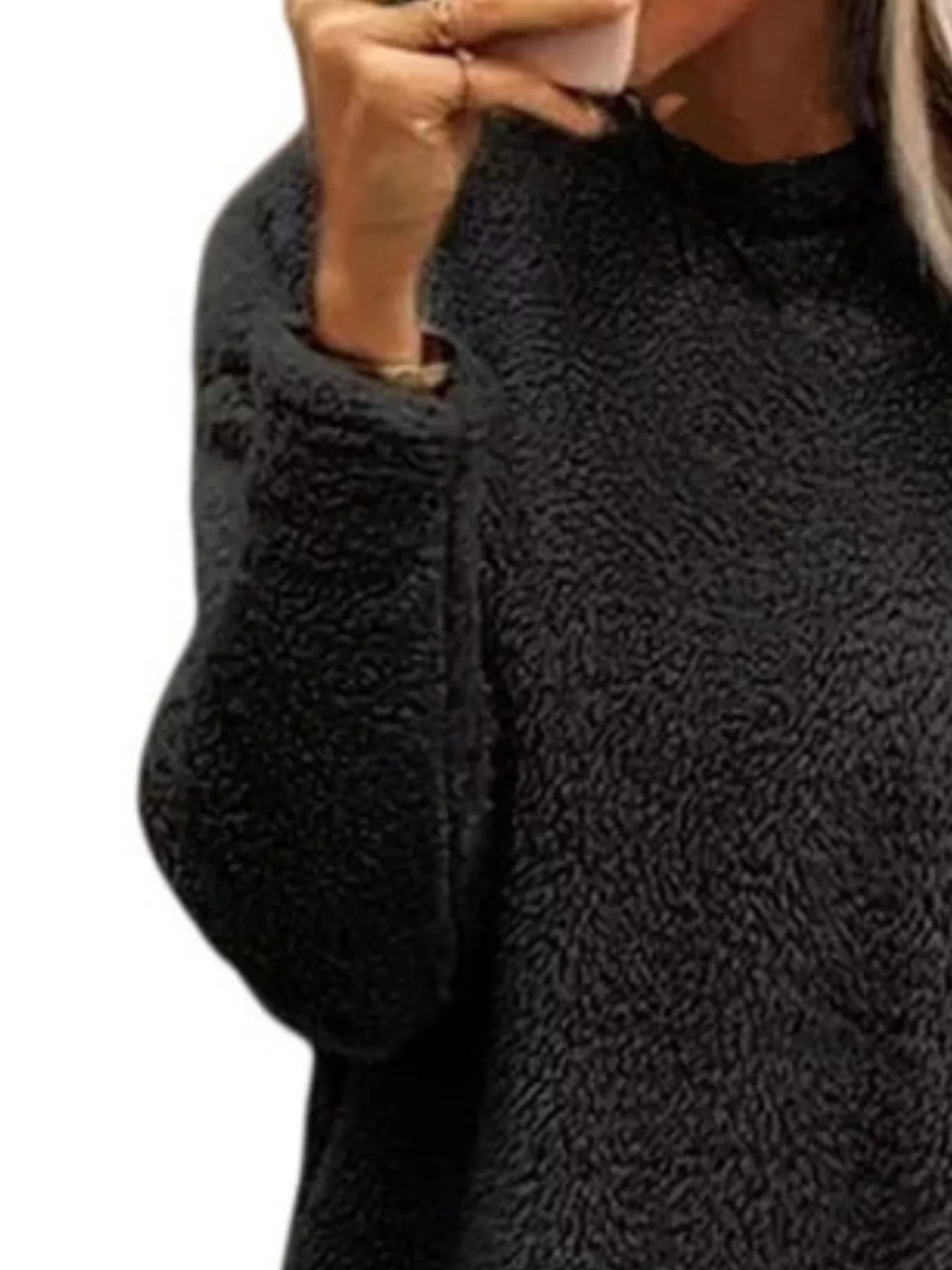 Fleece Long Sleeve Sweatshirt - Tigbul's Variety Fashion Shop