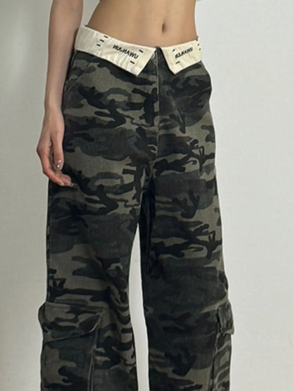 Camouflage Relaxed Fit Jeans - Tigbul's Variety Fashion Shop