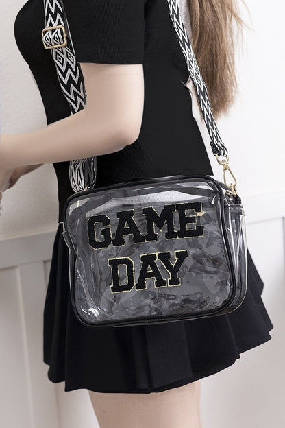 Zenana GAME DAY Stadium Approved Transparent Crossbody Bag - Tigbul's Variety Fashion Shop