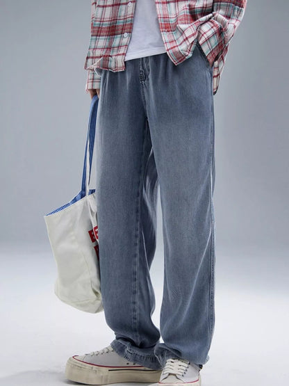 Men's Wide Leg Relaxed Fit Jeans - Tigbul's Variety Fashion Shop