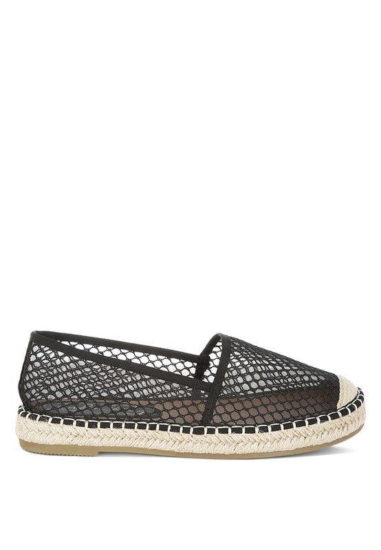 Manara Mesh Espadrille Loafers - Tigbul's Variety Fashion Shop