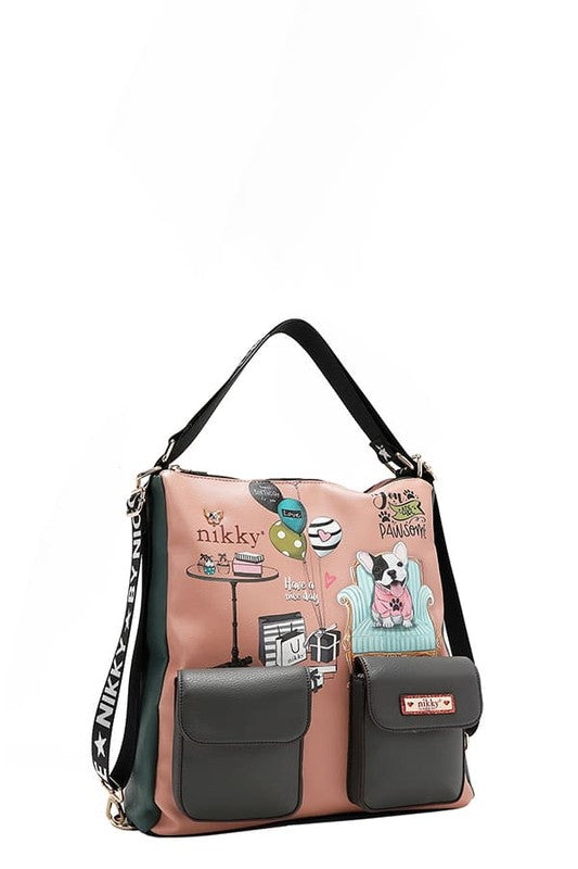 Nicole Lee USA Multifunction Adjustable Strap Eco-Leather Backpack - Tigbul's Variety Fashion Shop