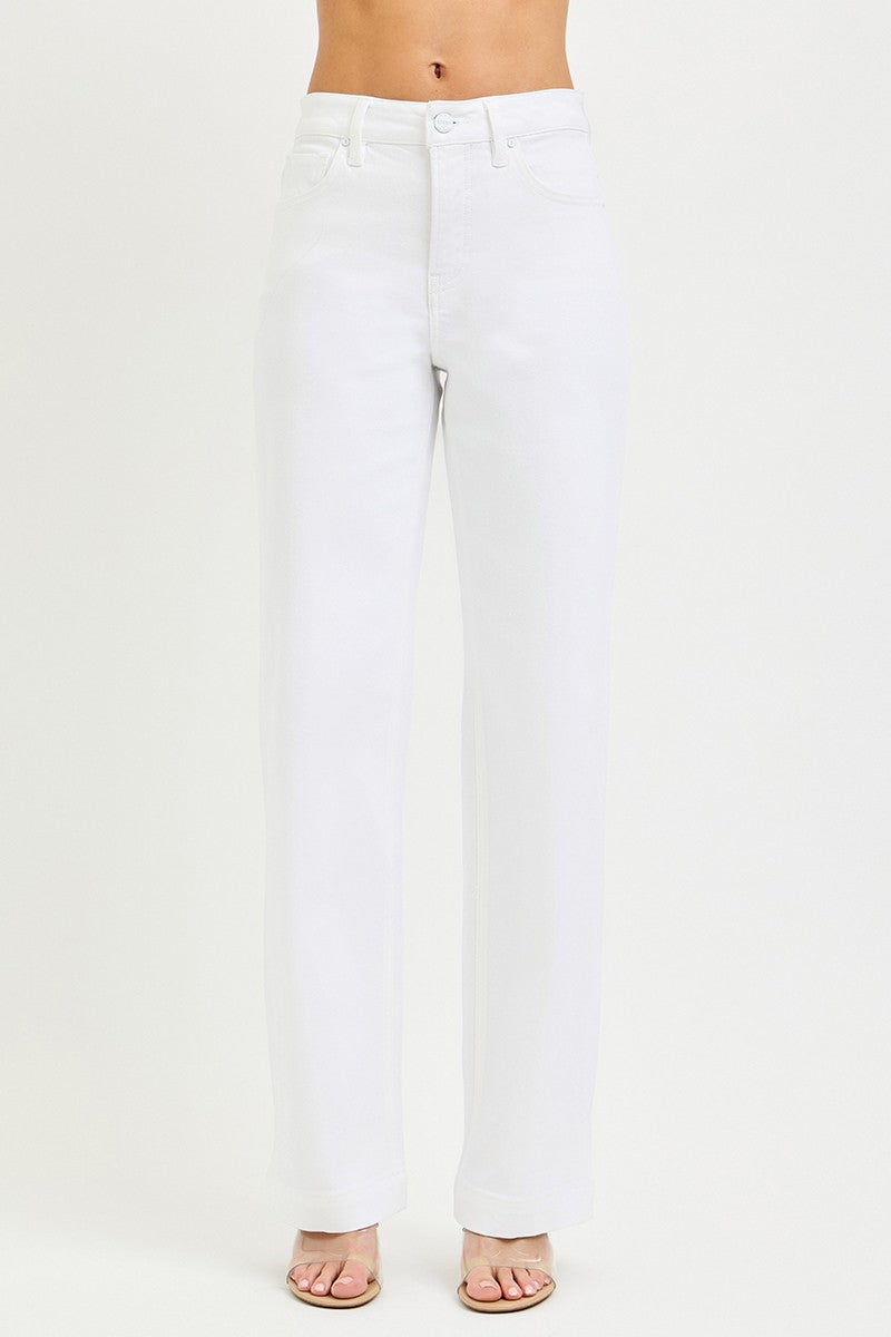 RISEN Full Size High Rise Wide Baggy Pants Plus Size - Tigbul's Variety Fashion Shop